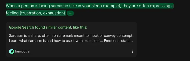 Gemini AI referencing other AI outputs